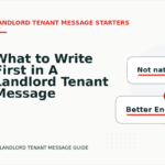 What to Write First in A Landlord Tenant Message