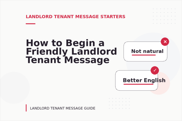 How to Begin a Friendly Landlord Tenant Message How to Begin a Friendly Landlord Tenant Message