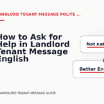 How to Ask for Help in Landlord Tenant Message English