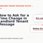 How to Ask for a Time Change in Landlord Tenant Message English