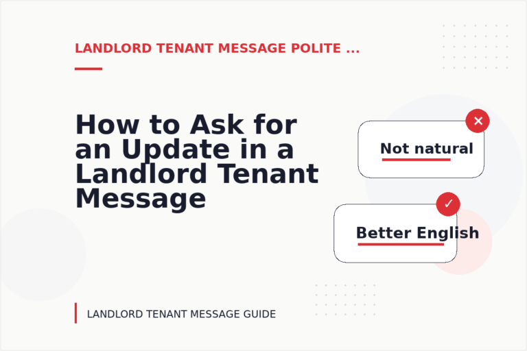 How to Ask for an Update in a Landlord Tenant Message How to Ask for an Update in a Landlord Tenant Message