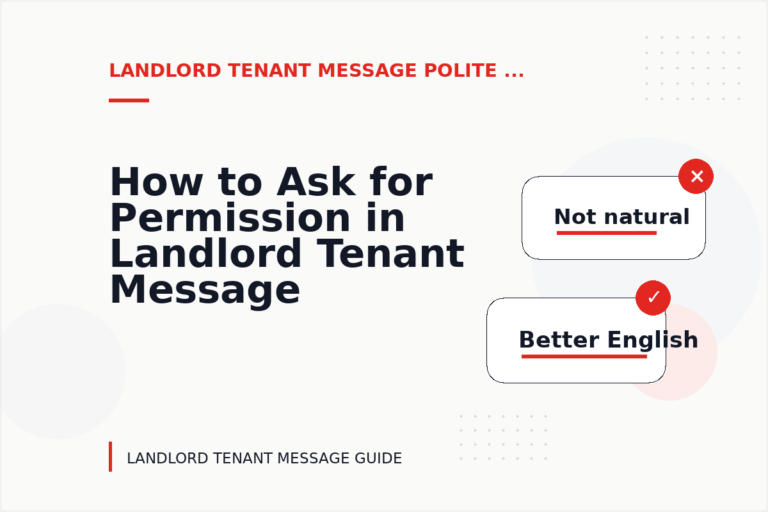How to Ask for Permission in Landlord Tenant Message English How to Ask for Permission in Landlord Tenant Message English