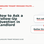 How to Ask a Follow-Up Question in Landlord Tenant Message English