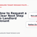 How to Request a Clear Next Step in Landlord Tenant Message English