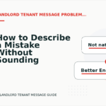 How to Describe a Mistake Without Sounding Rude in Landlord Tenant Message English