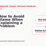 How to Avoid Blame When Explaining a Problem in Landlord Tenant Message English