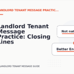 Landlord Tenant Message Practice: Closing Lines and Follow-Ups